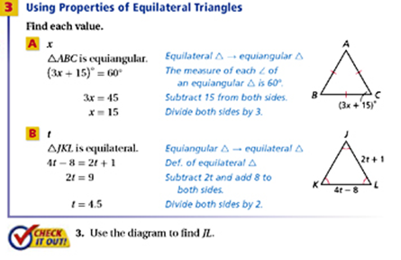 corollary isosceles triangle theorem